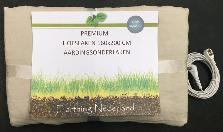 Premium aardingsonderlaken 160cm