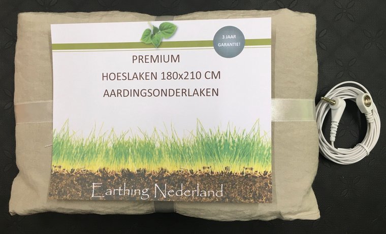 Premium aardingsonderlaken 180cm
