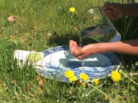 Handen wassen en tegelijkertijd aarden Handen wassen en tegelijkertijd aarden