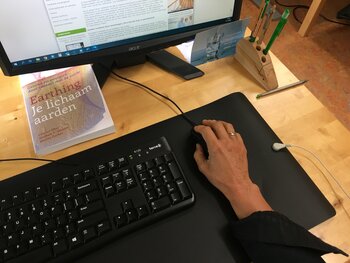 Werken met een computer zorgt voor een elektromagnetisch veld.