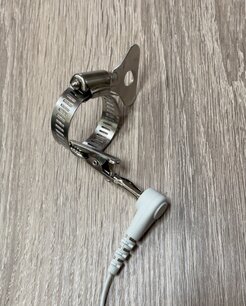 Klem voor radiatorbuis of waterleiding met krokodillenbekje 