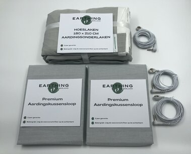 Slaapset voor 2 personen, 180 cm hoeslaken met 2 kussenslopen