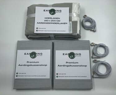 Slaapset voor 2 personen, 160 cm hoeslaken met 2 kussenslopen