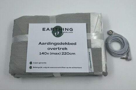 Shielding Aardings-dekbedovertrek voor 1 persoons dekbed van 140 x (max.) 220 cm